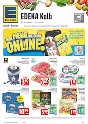 EDEKA Supermarkt Prospekt der aktuellen Woche mit 38 Seiten, gültig von 10.08.2026 bis 15.08.2026, in Kolitzheim und Umgebung Aktueller EDEKA Supermarkt Prospekt in Kolitzheim und Umgebung, "Wir lieben Lebensmittel!" mit 38 Seiten, 10.08.2026 - 15.08.2026