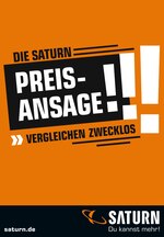 Saturn Prospekt für Leinfelden-Echterdingen mit 1 Seiten Saturn Prospekt für Leinfelden-Echterdingen: "DIE SATURN PREISANSAGE!", 1 Seiten, 05.03.2021 - 20.03.2021