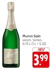 Sekt Angebote von Mumm bei E center Bruchsal für 3,99 €