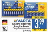 Alkaline-Batterien „Longlife Power“ im Angebot bei EDEKA in Augsburg Alkaline-Batterien „Longlife Power“ Angebote von Varta bei EDEKA Augsburg für 3,99 €