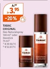 Sticken im Müller Prospekt TABAC ORIGINAL von TABAC im aktuellen Müller Prospekt für 3,95 €