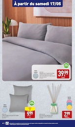 Prix et réduction Taie D'oreiller dans le prospectus Aldi en cours Offre Taie D'oreiller dans le catalogue Aldi du moment à la page 43
