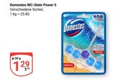 WC-Stein Power 5 im Angebot bei GLOBUS in Altenburg WC-Stein Power 5 Angebote von Domestos bei GLOBUS Altenburg für 1,29 €