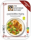 Crispy Chickimicki Burger oder Chick-Eria Filets von The Vegetarian Butcher im aktuellen REWE Prospekt