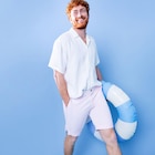 Short chino slim Creeks rose homme à 13,99 € dans le catalogue La Halle