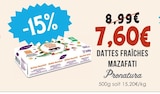 Dattes fraîches Mazafati - Pronatura à 7,60 € dans le catalogue Naturalia