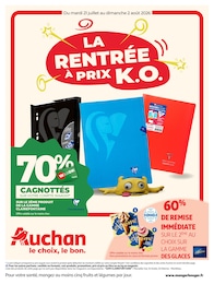 Catalogue Auchan Hypermarché à Sèvres, avec 49 pages Prospectus Auchan Hypermarché à Sèvres, "La rentrée à prix K.O.", 49 pages, 21/07/2026 - 02/08/2026