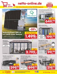 Garten Überdachung Angebot im aktuellen Netto Marken-Discount Prospekt auf Seite 32