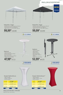 Partyzelt im METRO Prospekt "Wochenangebote SCO + Outdoor" mit 76 Seiten (Mannheim)