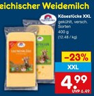 Aktuelles Käsestücke XXL Angebot bei Netto Marken-Discount in Ulm ab 4,99 €