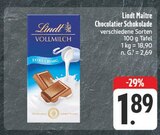 Maître Chocolatier Schokolade im Angebot bei nah und gut in Zwickau Maître Chocolatier Schokolade Angebote von Lindt bei nah und gut Zwickau für 1,89 €