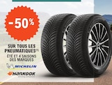 -50% sur les pneumatiques été et 4 saisons des marques michelin hankook à E.Leclerc dans Morlaix
