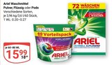 Waschmittel Pulver im Angebot bei GLOBUS in Erfurt Waschmittel Pulver Angebote von Ariel bei GLOBUS Erfurt für 15,99 €