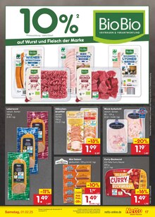 Wurst im Netto Marken-Discount Prospekt "Aktuelle Angebote" mit 59 Seiten (Halle (Saale))