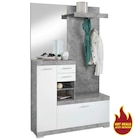 Kompaktgarderobe Beton Optik weiß glänzend B/H/T: ca. 120x193,5x35,5 cm im Angebot bei POCO in Rostock Kompaktgarderobe Beton Optik weiß glänzend B/H/T: ca. 120x193,5x35,5 cm Angebote bei POCO Rostock für 199,00 €