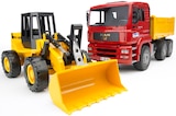 Camion benne et chargeur - BRUDER en promo chez La Grande Récré Camion benne et chargeur - BRUDER dans le catalogue La Grande Récré