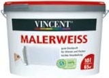 Innenfarbe „Malerweiß“ im Hellweg Prospekt Innenfarbe „Malerweiß“ von VINCENT im aktuellen Hellweg Prospekt für 24,99 €