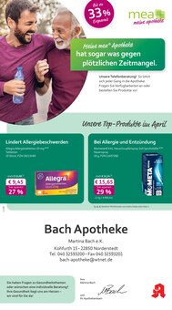 mea - meine apotheke Prospekt Unsere April-Angebote mit 4 Seiten