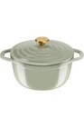 Cocotte Tefal Tefal Cocotte ronde 24 cm AIR SOFT LIGHT Green Lichen en fonte d'aluminium induction E2664625 - Tefal dans le catalogue Darty