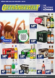 Aktueller GetrĂ€nkewelt GetrĂ€nkemĂ€rkte Prospekt fĂŒr Herne 25.08.2025 - 30.08.2025 GetrĂ€nkewelt Prospekt fĂŒr Herne mit 4 Seiten