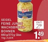 Feine Junge Wachsbrechbohnen Angebote von Seidel bei EDEKA Bottrop für 1,49 €