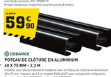 Promo Poteau de clôture en aluminium 60 x 75 mm - 2,3 m à 59,90 € dans le catalogue Tout Faire à Marmande