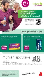 mea - meine apotheke Prospekt Unsere April-Angebote mit 4 Seiten