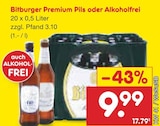 Netto Marken-Discount - Bitburger Premium Pils Angebot im Prospekt Bitburger Premium Pils bei Netto Marken-Discount im Prospekt "" für 9,99 €