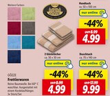 Frottierwaren von Gözze im aktuellen Lidl Prospekt für 4,99 €