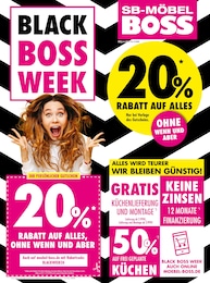 Aktueller SB Möbel Boss Möbel & Einrichtung Prospekt für Wittichenau: BLACK BOSS WEEK mit 2} Seiten, 25.11.2024 - 01.12.2024