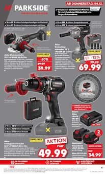 Akkuschrauber Angebot im aktuellen Kaufland Prospekt auf Seite 47