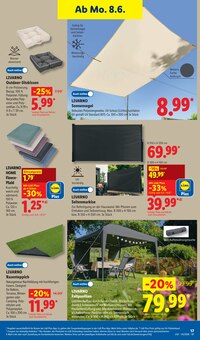 Zelt im Lidl Prospekt "LIDL LOHNT SICH" mit 73 Seiten (Krefeld)