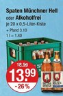Münchner Hell im Angebot bei V-Markt in Memmingen Münchner Hell Angebote von Spaten bei V-Markt Memmingen für 13,99 €