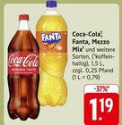 Aktuelle Coca Cola Angebote bei E center in Heilbronn Aktuelles Coca-Cola, Fanta, Mezzo Mix Angebot bei E center in Heilbronn ab 1,19 €