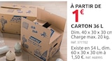 Promo Carton 36 L à 1,00 € dans le catalogue Mr.Bricolage à Gignac