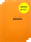 3 BLOCS RHODIA - RHODIA en promo chez Bureau Vallée 3 BLOCS RHODIA - RHODIA dans le catalogue Bureau Vallée