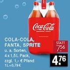 Cola-Cola, Fanta, Sprite Angebote von Coca-Cola bei E center Düsseldorf für 4,76 €