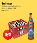 Weißbier im Angebot bei Getränke Hoffmann in Amberg Weißbier Angebote von Erdinger bei Getränke Hoffmann Amberg für 16,99 €