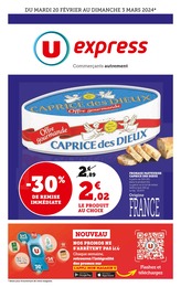Prospectus U Express à La Courneuve, "U Express", 1 page, 20/02/2024 - 03/03/2024