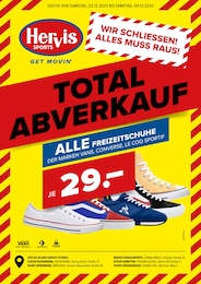Hervis Sports Prospekt für Immenstadt mit 4 Seiten Hervis Sports Prospekt für Immenstadt: "TOTAL ABVERKAUF", 4 Seiten, 02.12.2023 - 09.12.2023