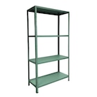 Étagère de garage verte 4 tablettes en métal L. 100 x P. 40 x H. 190 cm Schulte dans le catalogue Castorama