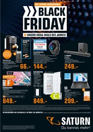 Elektromarkt Prospekt von Saturn München Saturn Prospekt: "BLACK FRIDAY", 1 Seite, 24.11.2022 - 27.11.2022