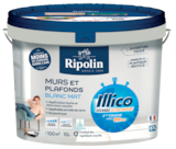 Peinture murs et plafonds blanc mat 10 L - Ripolin en promo chez Castorama Dunkerque à 29,90 €