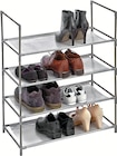 Meuble à chaussures 4 étagères - Intermarché Hyper à Grenoble Meuble à chaussures 4 étagères en promo chez Intermarché Hyper Grenoble à 9,90 €