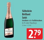 Brillant Sekt trocken im Angebot bei famila Nordost in Neumünster Brillant Sekt trocken Angebote von Söhnlein bei famila Nordost Neumünster für 2,79 €
