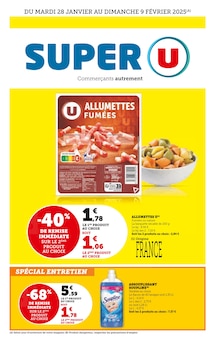 Prospectus Super U de la semaine "Super U" avec 1 pages, valide du 28/01/2025 au 09/02/2025 pour Aiguës-Mortes et alentours