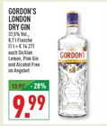 LONDON DRY GIN im Angebot bei Marktkauf in Herford LONDON DRY GIN Angebote von GORDON'S bei Marktkauf Herford für 9,99 €
