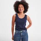 Débardeur bretelles larges coton bleu marine femme - La Halle Débardeur bretelles larges coton bleu marine femme à 4,99 € dans le catalogue La Halle