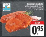 Aktuelle Steak Angebote bei EDEKA in Fürth Aktuelles Schweinerückensteaks Angebot bei EDEKA in Fürth ab 0,95 €