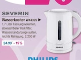 Wasserkocher WK4325 im V-Markt Prospekt Wasserkocher WK4325 von Severin im aktuellen V-Markt Prospekt für 24,99 €